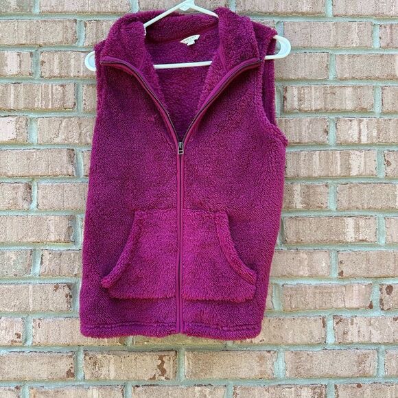 Plush Fleece Vest in Rich Purple - Picture 1 of 6
